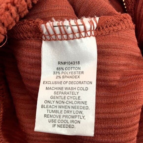 DEREK HEART Women's Corduroy Orange Rust Color Mini Skirt Sz‎ S - Picture 5 of 5